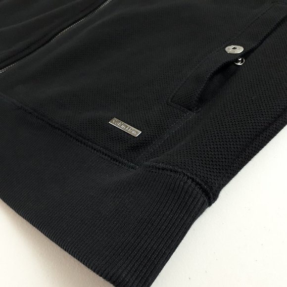 Calvin Klein Black Full Zip Sweater Jacket - Picture 14 of 16